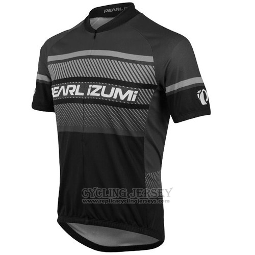 2016 Cycling Jersey Pearl Izumi Black and Gray Short Sleeve and Bib Short